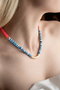 Heliophilia Silver Collar Multicolor con Colgante de Aleación
